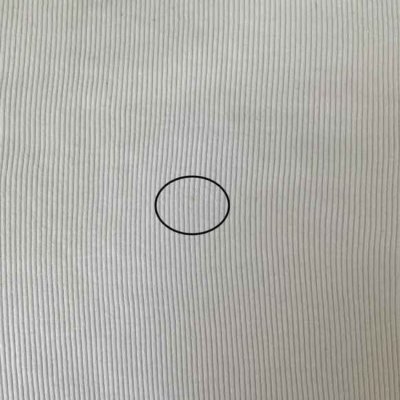 Vintage Bebe Sport Ribbed Tank Top White Blue Y2K McBling NWT Large USA Made - Picture 9 of 12